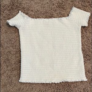 hollister ruffle crop top